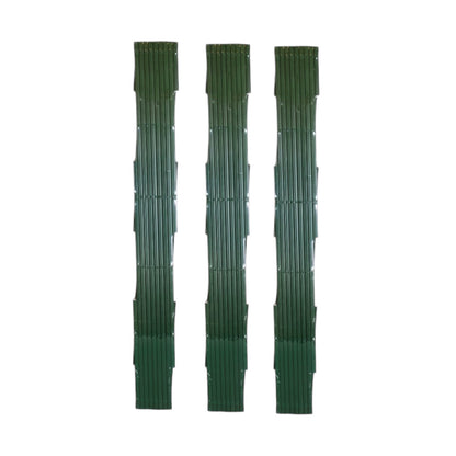 Set of 3 Expanding Green Plastic Wall Foldable Trellis Fence 180 x 46cm, 180 x 90cm