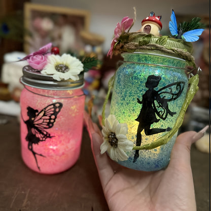 Creative DIY Fairy Lantern Craft Kit, Remote Control Mason Jar Fairy Light, Handmade Art Crafts for Girls, Parent-Child DIY Activity Set, Ideal Gift for Birthday, Party, Halloween And Christmas, Ages 6+