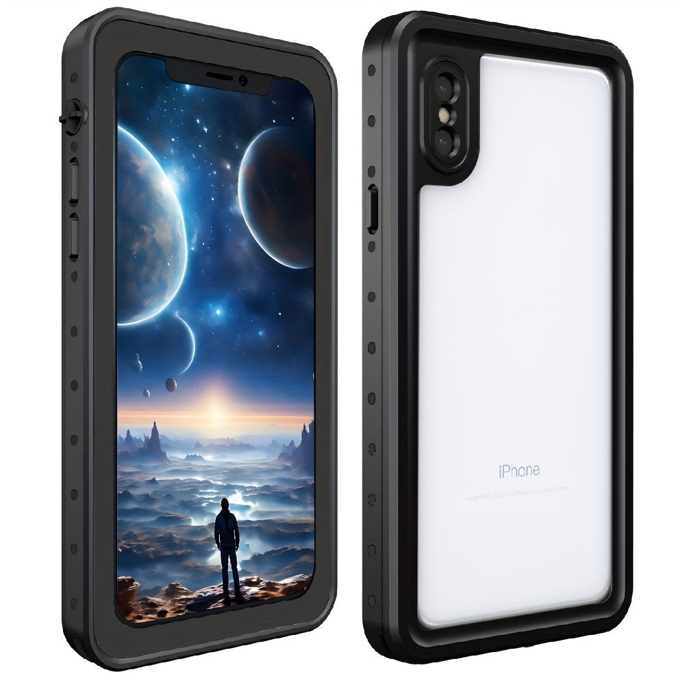 Waterproof 360° IP68 Full Body Cover Shockproof Dustproof Snowproof Drop proof For iPhone X XR XS Max Built-in Screen Protector Phone Case