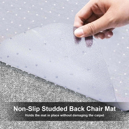 PVC Clear Chair Mat Non Slip Office Chair Desk Mat Floor Computer Carpet Protector Plastic Clear