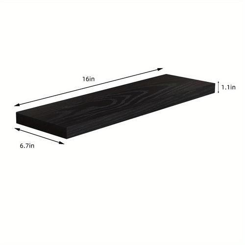 Set of 3 Wall-Mounted Floating Shelves Made of Rustic Wood, Suitable for The Living Room, Bedroom, Or Kitchen