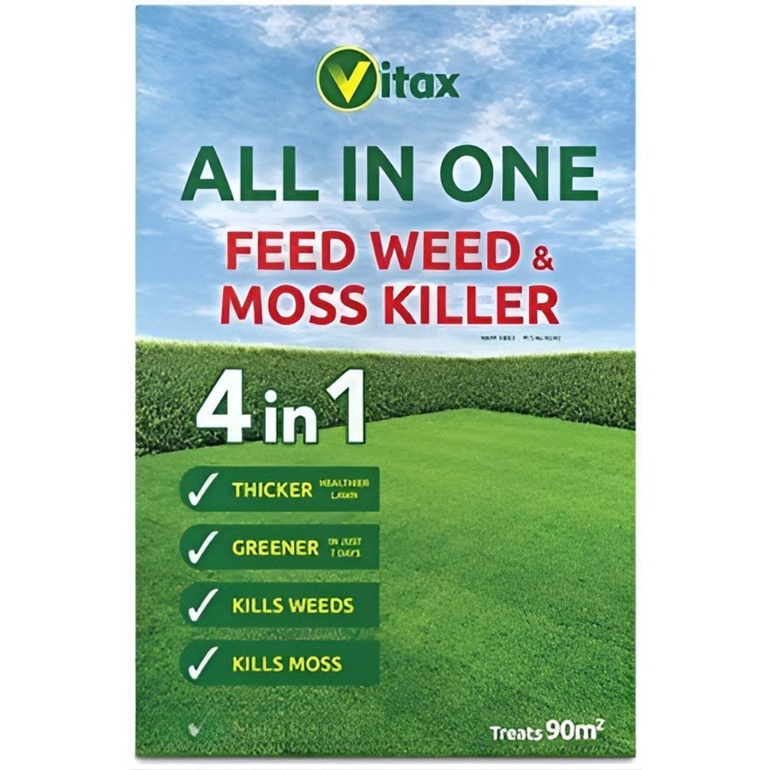 Vitax Lawn Care Feed & Treatment Covers 90m² – Lawn Feeding Granules for Small Garden Lawns | All-in-One Lawn Care Product for Regular Maintenance