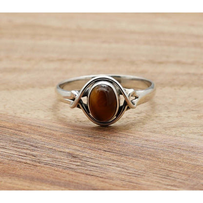 925 Sterling Silver Natural Gemstone Designer Ring~ Natural Gemstone Ring ~ Amethyst, Labradorite, Rainbow Moonstone, Carnelian, Malachite, Gift For Birthday