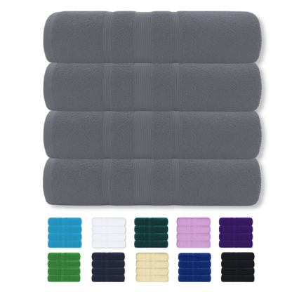 4X Bath Sheets 80x155CM Pure Cotton Big Size Large Bathroom Towels Set Quick Dry Soft Bath Towels