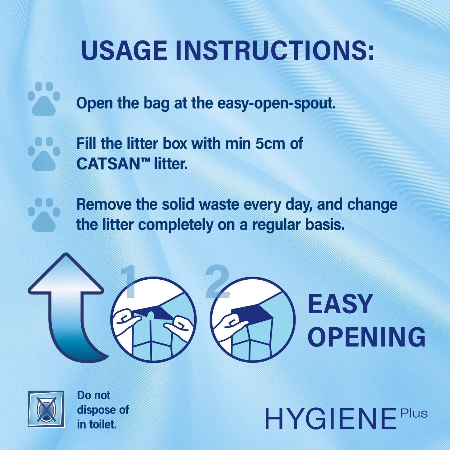 60L Catsan Hygiene Non Clumping Cat Litter 60 Litres Odour Control Kitten Litter (3 x 20L)