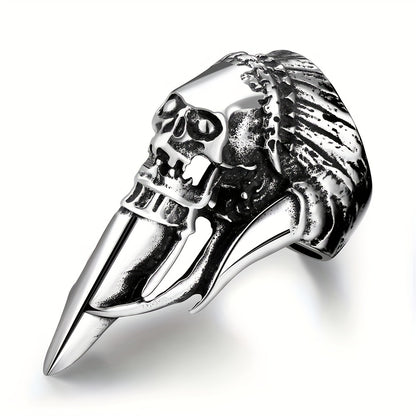 European and N Personality Exaggerated Claw Stainless Steel for Man Punk Ring