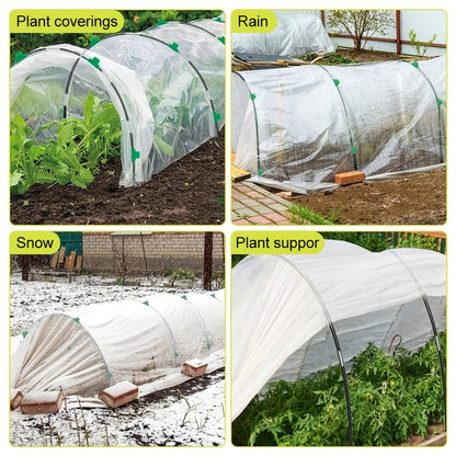 10 Sets of 259.08cm Rustproof Fiberglass Garden Hoops for Raised Beds - Heavy-Duty Plant Support Stakes with Reinforced Corners, Durable Greenhouse Hoops for Garden Netting, Grow Tunnels & Row Covers, DIY Garden Setup, Flexible Hoop Design, Weatherresista
