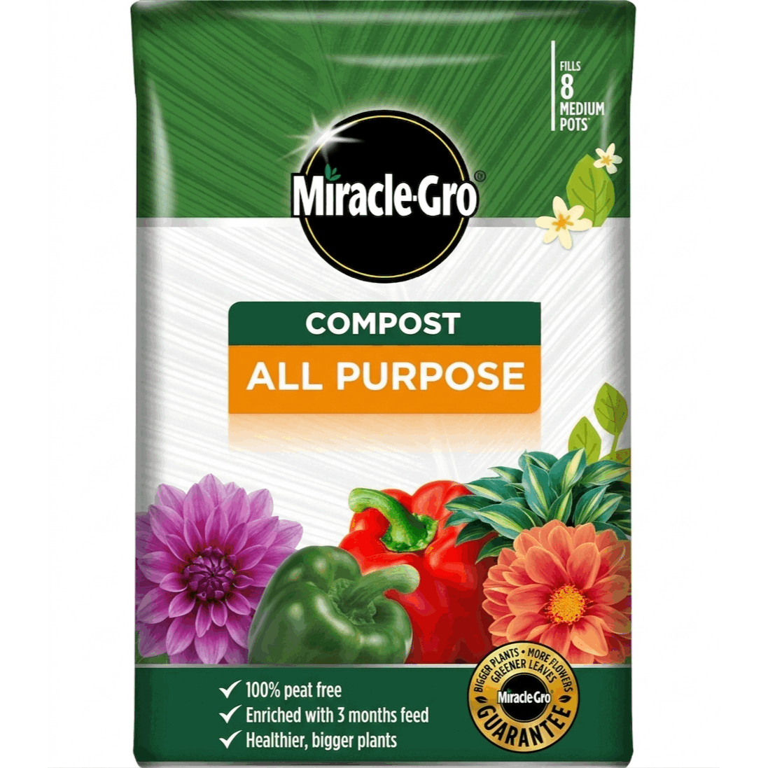 Miracle-Gro 40L All Purpose Compost Suitable For Pots Beds & Borders