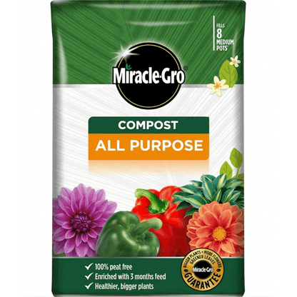 Miracle-Gro 40L All Purpose Compost Suitable For Pots Beds & Borders