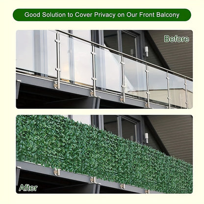 Artificial Ivy Leaf Privacy Fence Panel Garden Screening Hedge Wall Cover Balcony Patio Backyard Decoration 1M x 3M or 1M x 5M