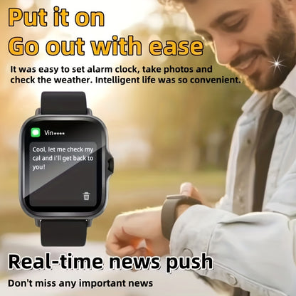 Smartwatch, Women's Watch with a 1.84-inch Touch Screen, Classic Strap, Featuring Call Alerts/message Alerts/alarm Reminders/multiple Sports Modes and Many More Functions, Perfect as a Christmas/New Year/Birthday Watch Gift