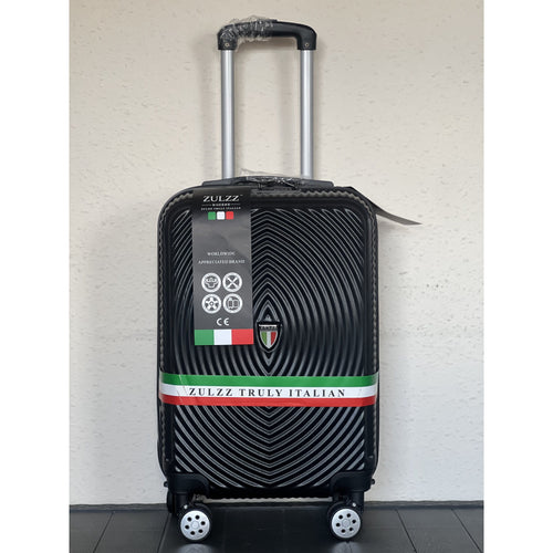ZULZZ 20'' Lightweight Cabin Carry-On Suitcase – Hard Shell Hand Luggage with Code Lock, 4 Detachable 360° Double Spinner Wheels