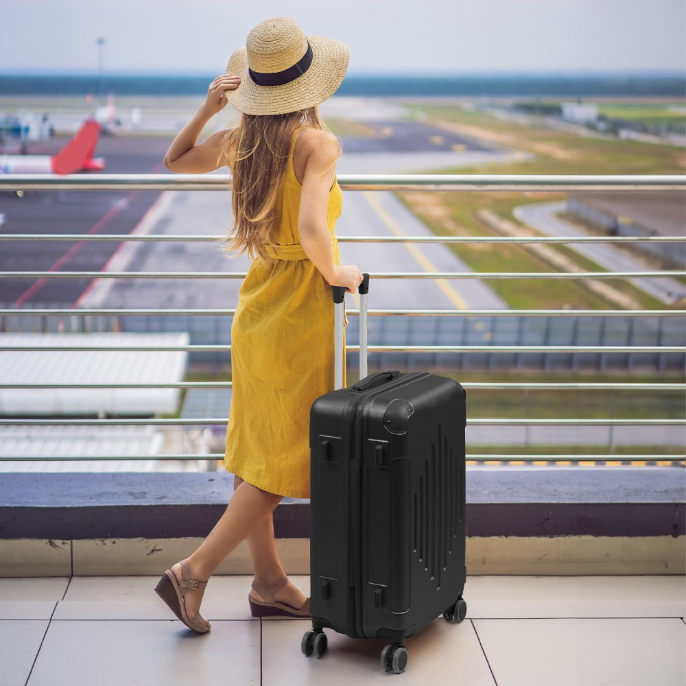 5-Piece Hard Shell Spinner Luggage Set for Family & Group Travel – 12 16 20 24 28 Inch Lightweight Suitcases with Carry-On | 5 Colours | Free UK Delivery