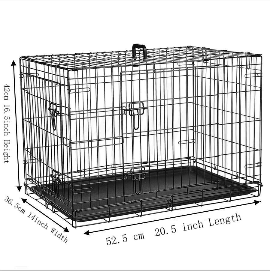 Dog Cage Puppy Training Crate Small Medium Large XL XXL Metal Cages Pet Carrier 20inch 24 inch 30 inch 36 inch 42 inch 48 inch