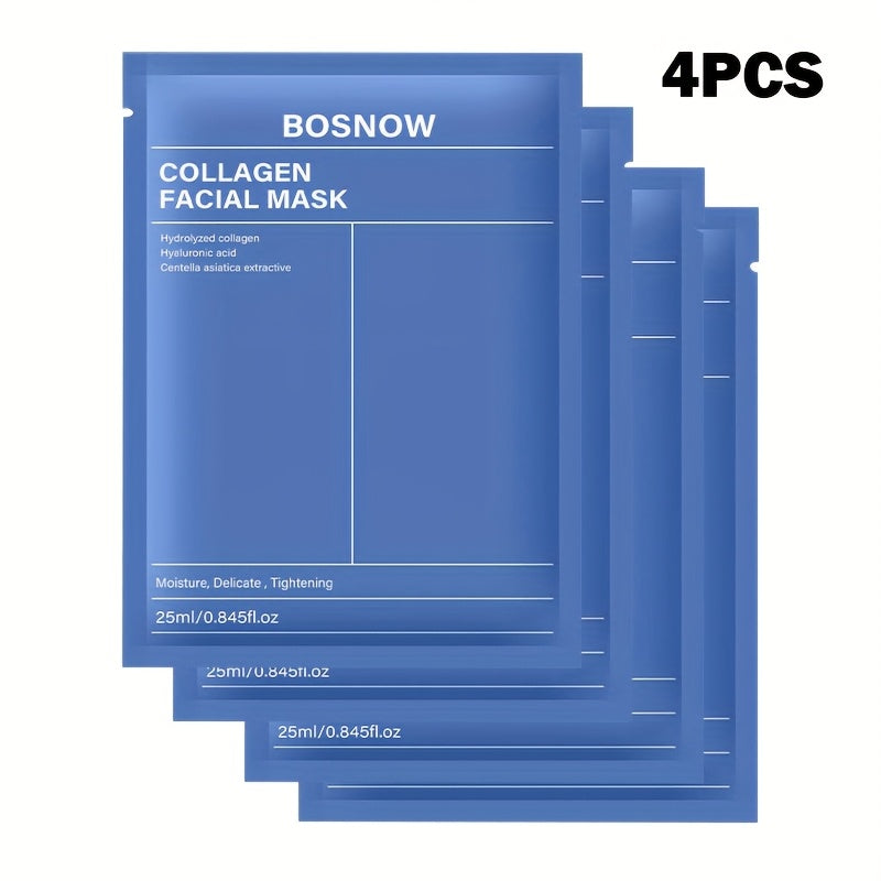 4pcs Instant Lifting Collagen Mask, Highly Moisturizing And Locking in Moisture, Firming, Smoothing And Brightening Skin, One in The Morning And Evening, Making Your Skin Look More Youthful, Day And Night Mask, And Skincare