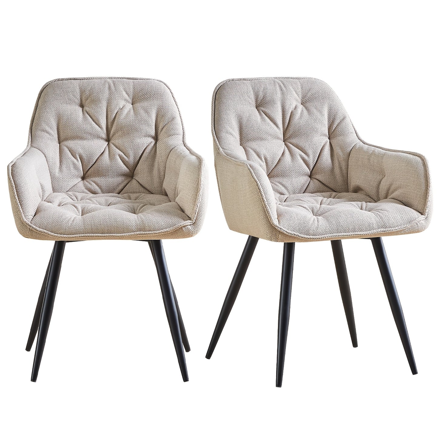 Dining Chairs with Velvet Thick Padded Upholstered Kitchen Tub Chair Armchair with Backrest Metal Legs Living Room Reception Leisure Chairs for Bedroom Lounge Office