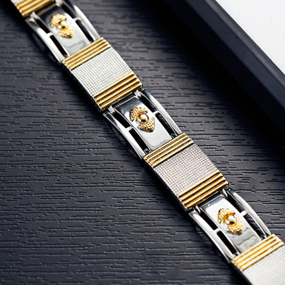 1pc Luxurious Golden Cuffed Women Men Square Bangle Wide Wristband Jewelry Gift