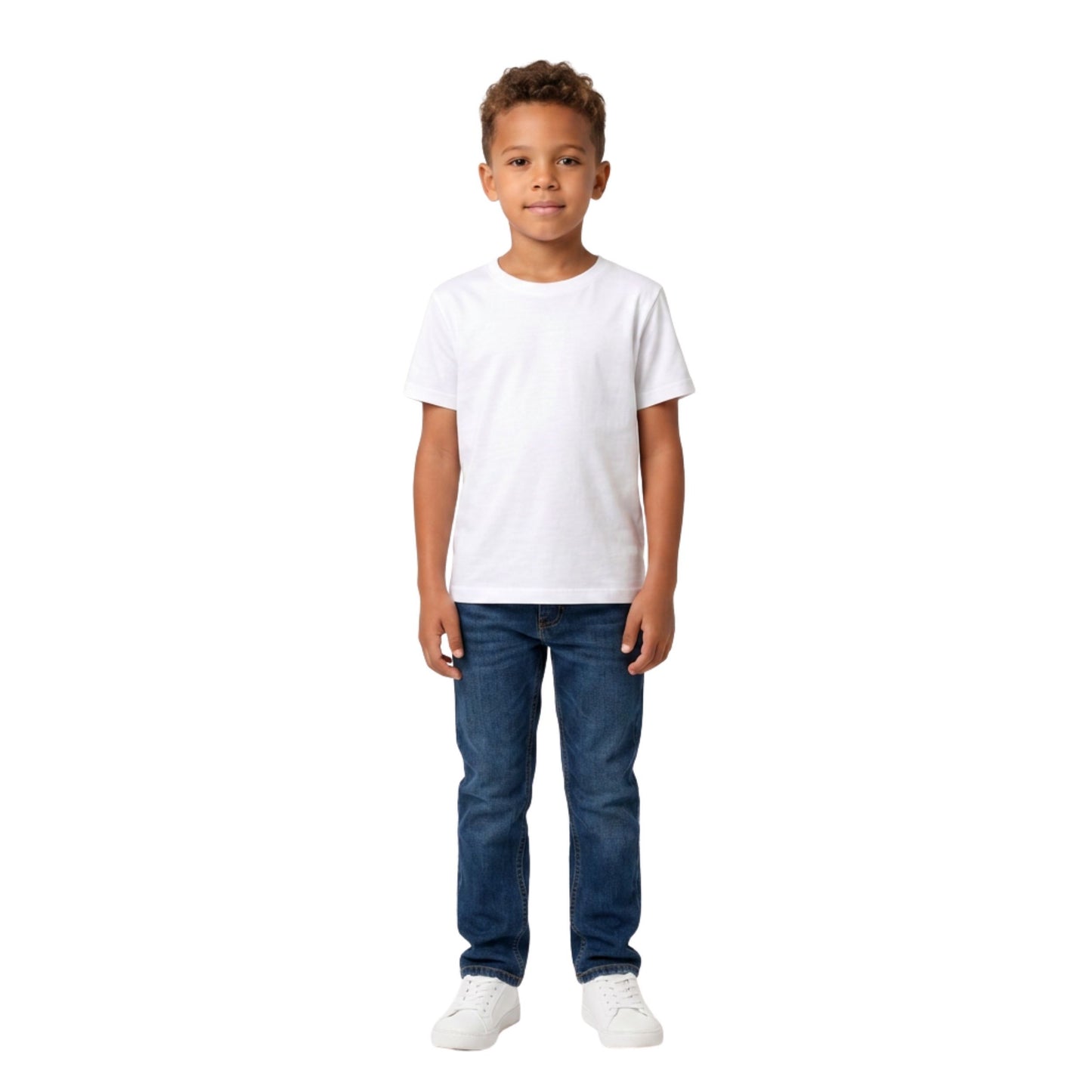 5 Pack Kids White T-Shirt Ages 5-13 Years - Soft Kids Cotton Blend T-Shirt - Stretch Kids Tops for any Occasion - Durable Comfort Fit Kids Clothes Boys & Kids Clothes Girls - Kids Tees Local UK Shipping
