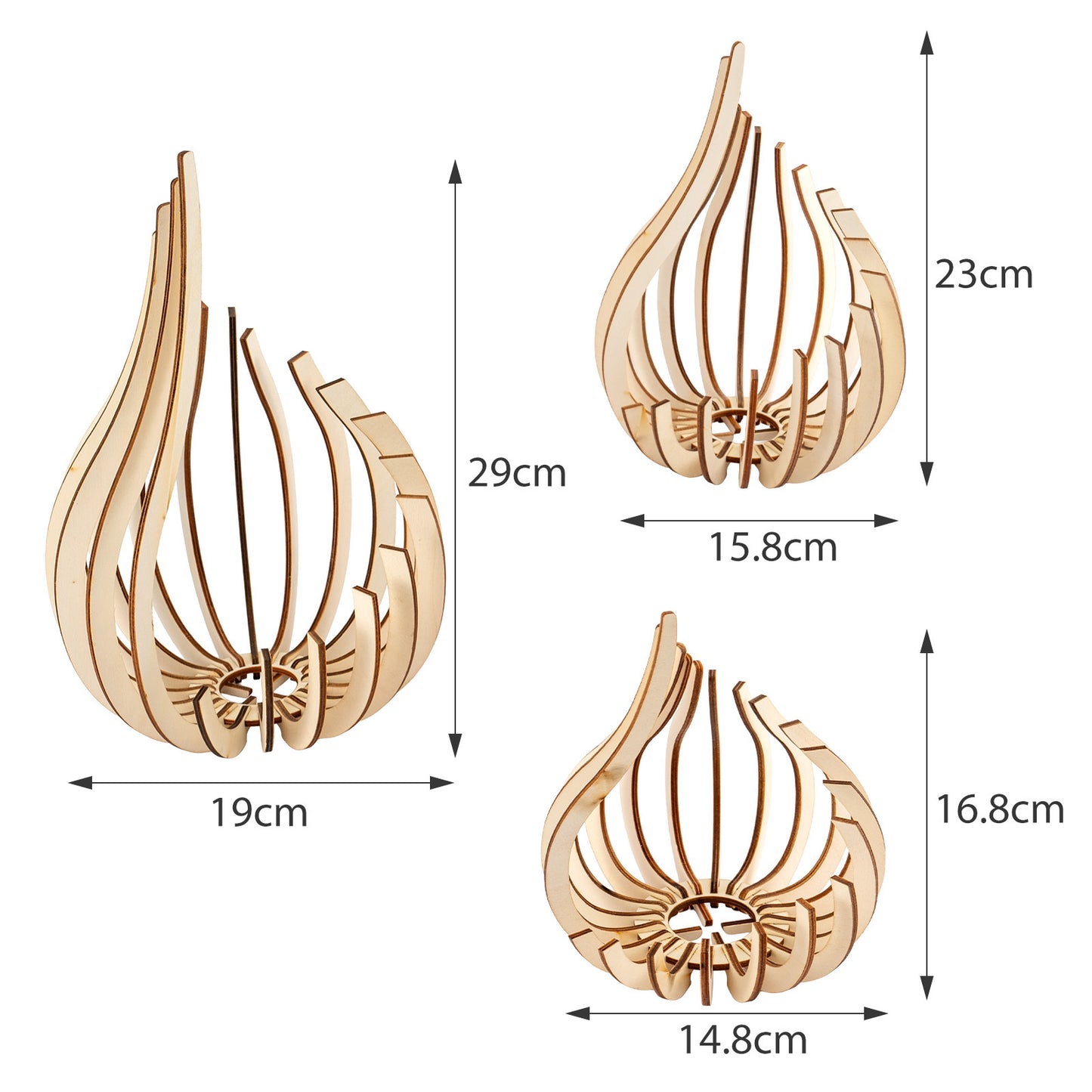 3pcs for Lotus Shape Tea Light Holder, Bohemian Style Candle Base for Home Decor, Unique DIY Art Craft Desktop/Bedside Decoration Gift for Mother'S Day, Father'S Day, Parties (Candle Not Included)