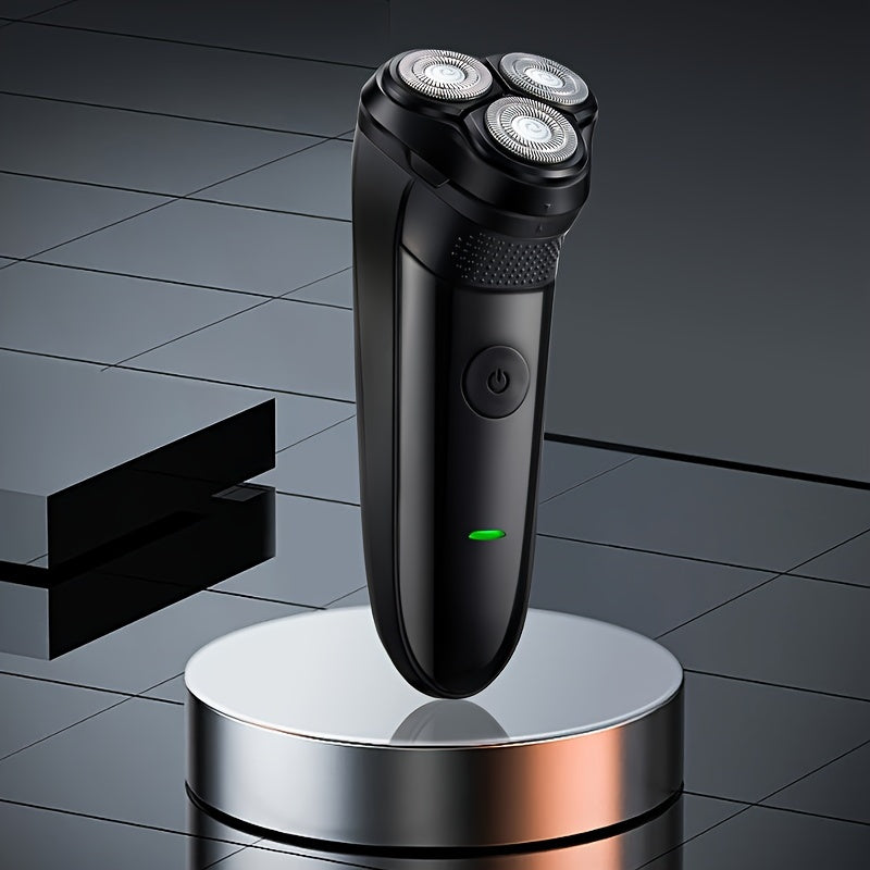 Rechargeable Rotary Men's Shaver – Black or Blue