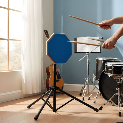 7.87-inch Mute Drum Practice Pad Set with Drum Pad and Portable Bag, Suitable for Drummers' Rehearsals and Beginner Practice