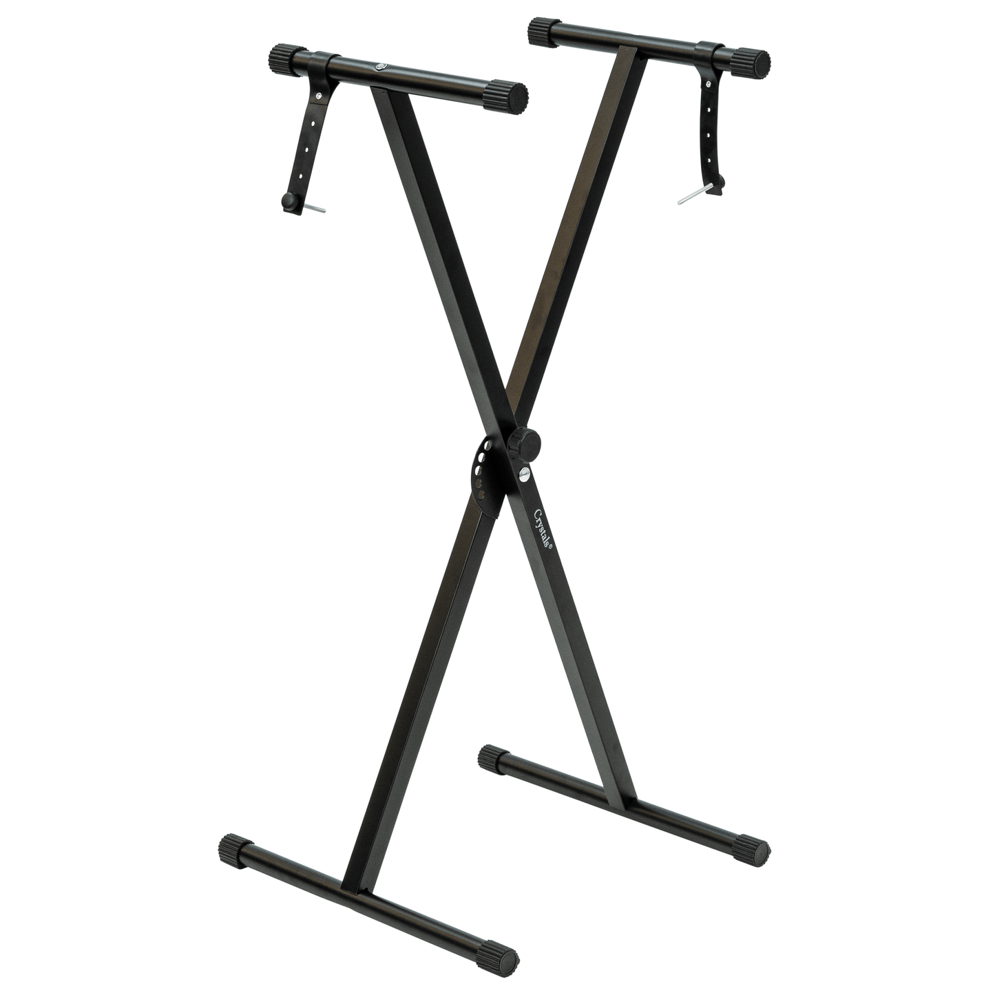 X-Frame Keyboard Stand - Height Adjustable Single/Double Braced for Keyboards, Synthesisers and Digital Pianos - Black