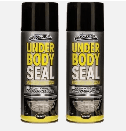2 x Car-Pride Black Underbody Protective Coating 400ml Vehicle Underside Protection for DIY Auto Care & Maintenance