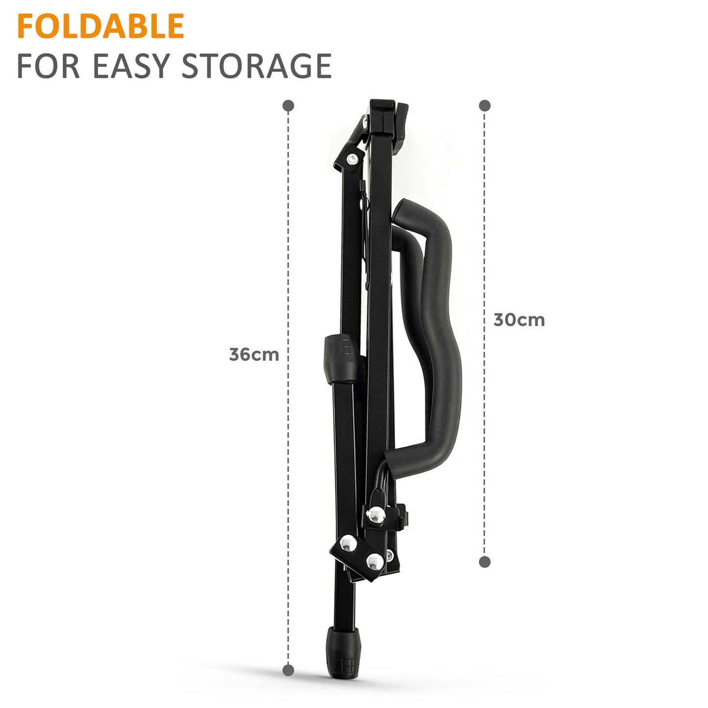 Portable And Durable Foldable Guitar Stand - Securely Holds Your Instrument And Saves Space Universal Fit with Foam Protection for All Guitar Types