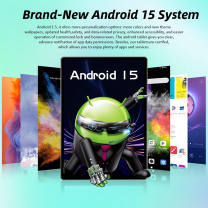 CRELANDER 2-in-1 Android 15 Tablet 12GB RAM 128GB ROM with Keyboard Mouse Stylus Pen 2.4G 5G WiFi GMS Certified Google Tablet PC