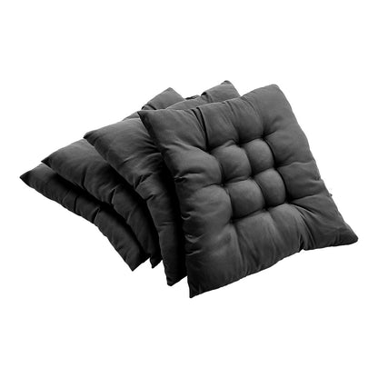 4pcs Solid Coloured Chair Cushions - Machine Washable and Durable, with A Knitted Design for Comfort and Support, Suitable for Garden, Dining and Office Chairs 40*40*5 Cm, Multi-colour Choice