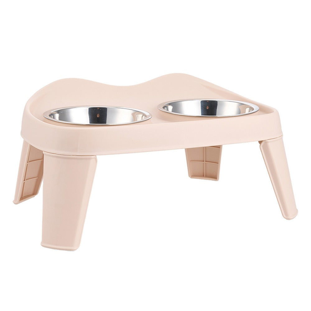 Raised Dog Feeding Station with 2 Stainless Steel Bowls – Adjustable Height Elevated Dog Bowl Stand, Non-Slip Base, Ideal for Large Dogs & Joint Support