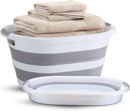 40 L Collapsible Laundry Basket – Folding Pop-Up Washing Hamper with Handles, Durable & Portable Space-Saving Clothes Storage Bin for Bathroom, Bedroom & Laundry Room, Space Saving Clothes Washing Bin with Handles, Durable, Portable & Easy Storage Washing
