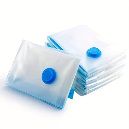 7pcs Extra Large Vacuum Storage Bag Set (40x60cm with 1 Manual Pump) - Space Saving, Sealed Compression, Dustproof and Moistureproof, Suitable for Clothes and Bedding, Ideal for Dorms, Wardrobes, and Moving, Includes 6 Free Drying Bags
