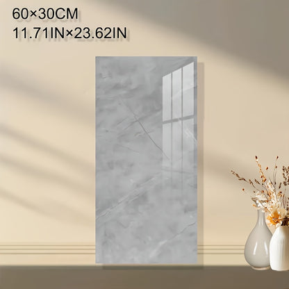 10-20pcs Contemporary Marble Pattern Self-Adhesive Wall Stickers - Waterproof & Oil-Resistan, Glossy Finish, Easy Peel & Stick for Kitchen, Bathroom, Glass, Walls - Removable Modern Home Decor, Bathroom Wall Stickers, Kitchen Decor, Glossy Finish