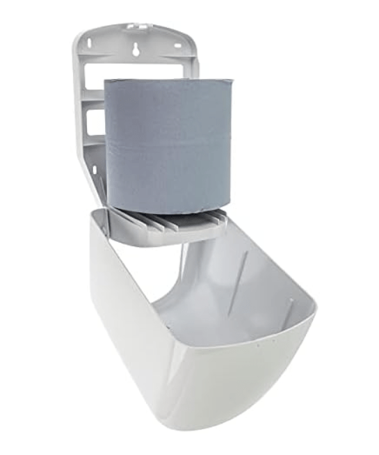 2 Blue Centrefeed Dispensers with 12 Blue Paper Rolls – Wall-Mounted Wiping & Drying Solution