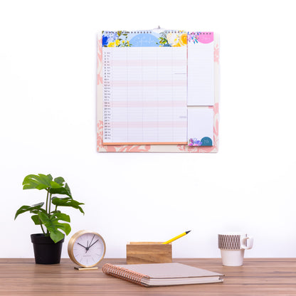 Evelay 2027 Family Planner Calendar – 5 Column Wall Organiser with Shopping List & Notepad | Large Month-to-View Schedule for Busy Homes, Kitchens & Offices