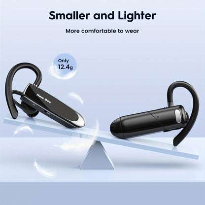 New Bee Single-ear Wireless Headset, B41 Wireless In-ear Earphones, Automatic Noise-cancelling Headphone, Available In Two Options: Earphone Storage Bag + Earphones And Single Earphone, Suitable For Office Work, Driving, And Courier Delivery