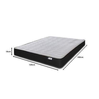 Hybrid Spring Mattress 18CM Deep Memory Foam Open Coil Kids Single Double King All Sizes UK Made BS7177