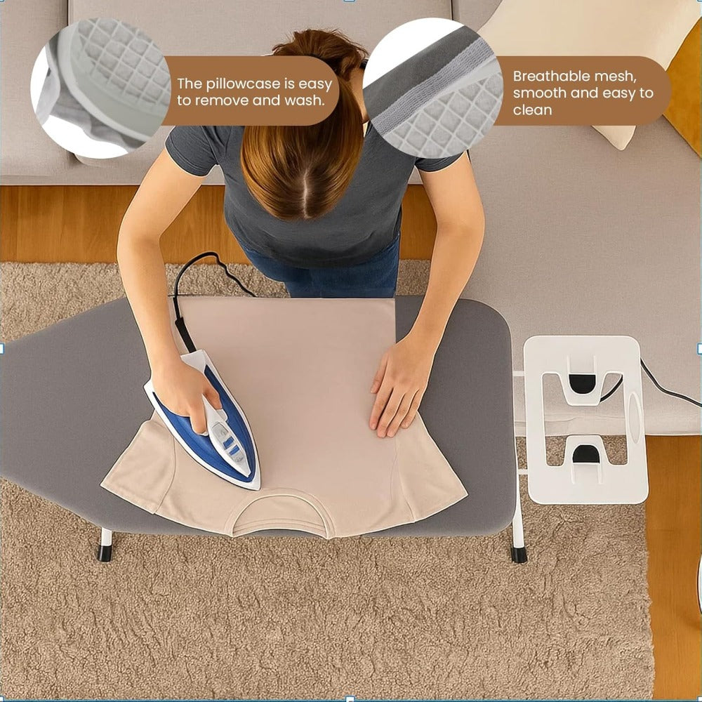 Ironing Boards Adjustable Heights Cotton Cover with Iron Rest TopIron Board Universal Extra Wide Lightweight Iron Board Rack