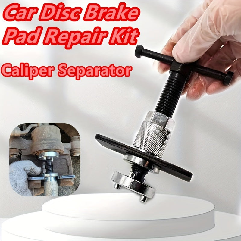 1 set of car disc brake repair kit - caliper separator, disc brake piston rewinding tool, piston rewinding disassembly kit, car repair disc brake caliper replacement tool, wheel cylinder pump separator