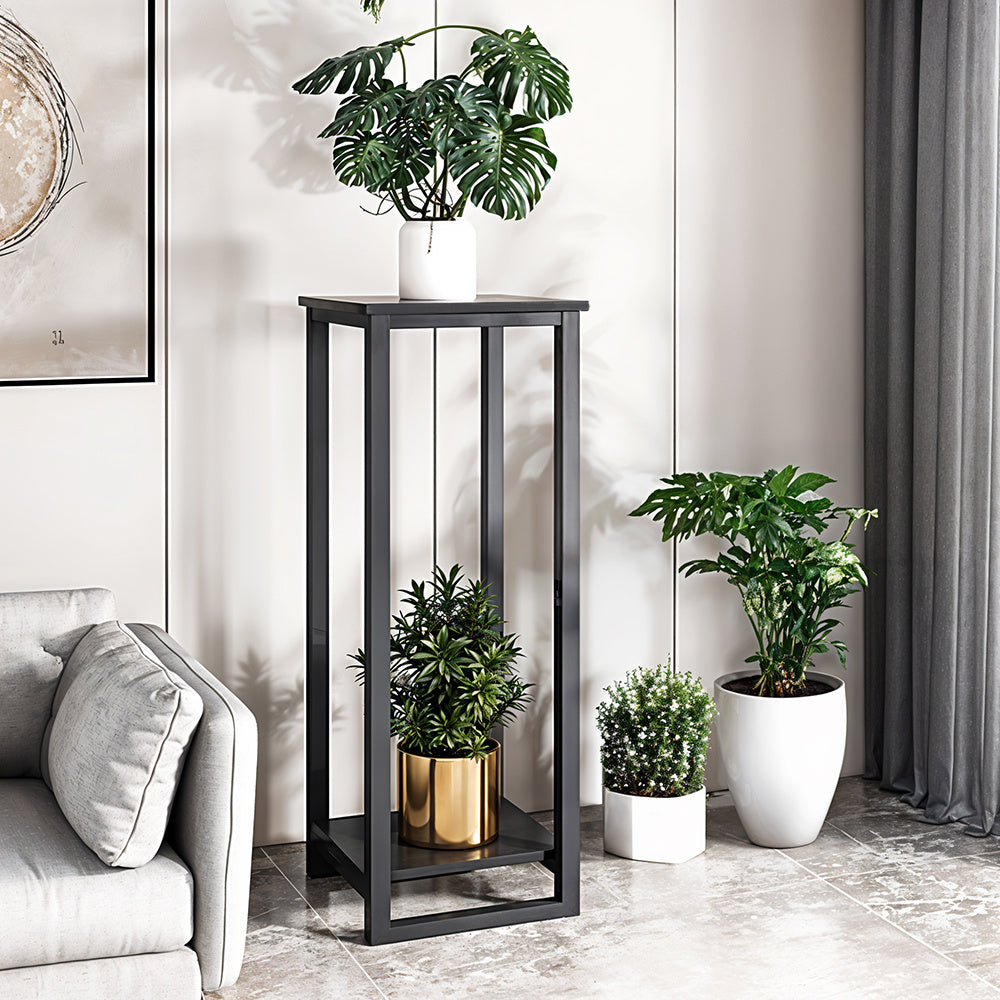 two-tier metal plant stand – feature detail 3