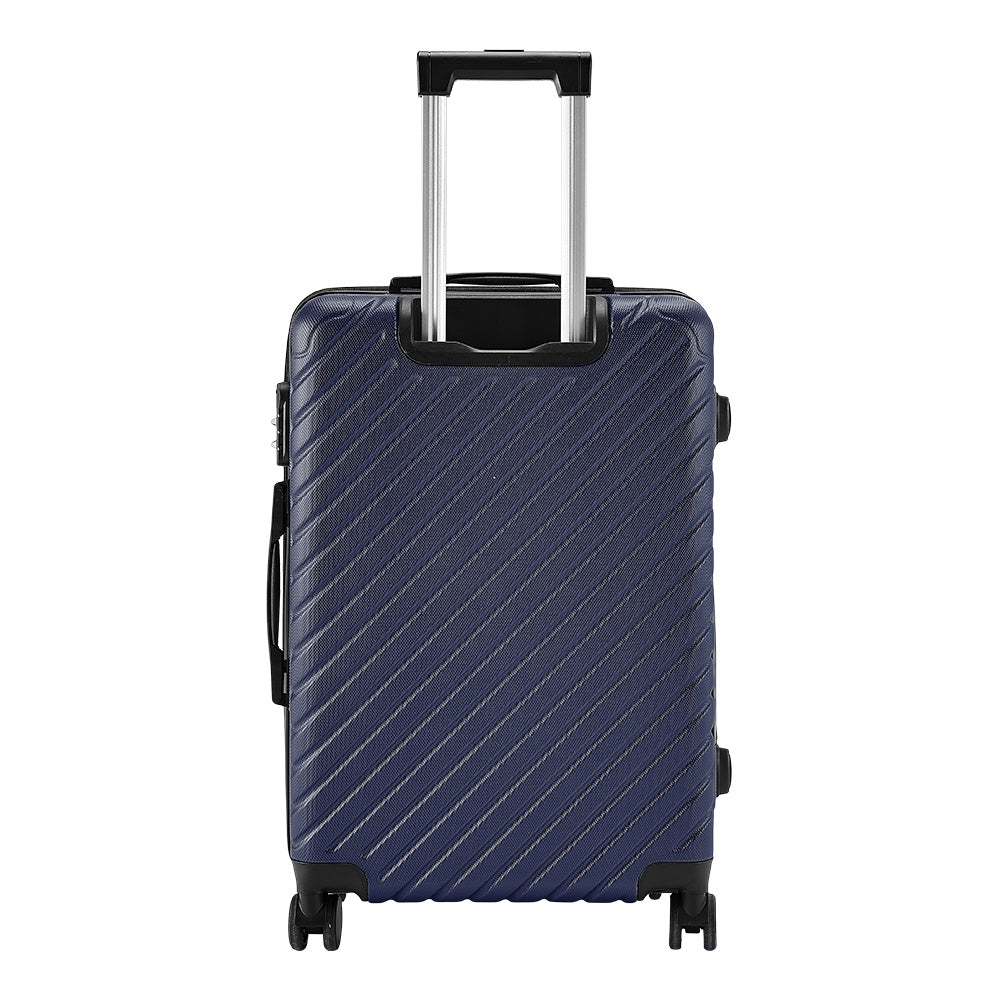 20" Suitcase Lightweight 4 Wheel Spinner Hard Shell ABS Luggage Hold Check in Travel Case Cabin Suitcase Carry On Suitcase, Hard Shell Suitcase with 4 Wheels Cabin Luggage Blue B