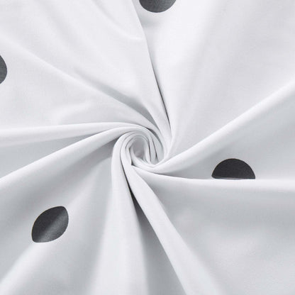3pcs Polka Dot Printed Duvet Cover Set, Reversible Soft Breathable Microfiber, All-Season, Machine Washable, Includes Pillowcases for Bedroom, Guest Room, Dorm