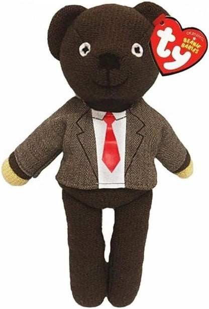 TY Original Collection Mr. Bean Teddy Jacket and Tie 18cm Soft Plush Toy