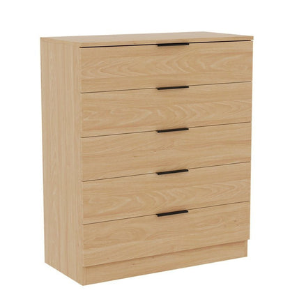 Vida Designs Trega 5 Drawer Chest Of Drawers Space-Saving Storage Smooth Glide Drawers Bedroom Furniture