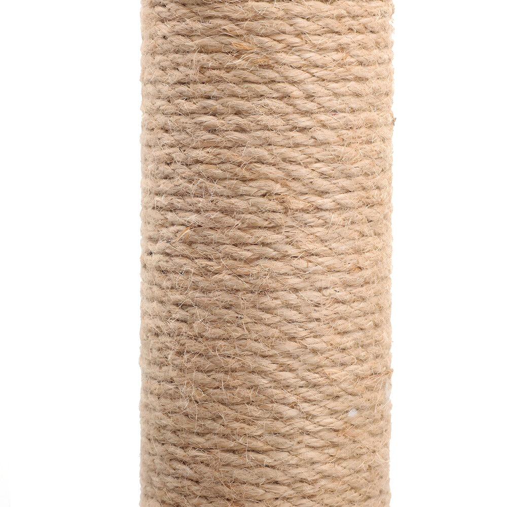Cat Scratching Post 89 Cm Vertical Cat Tree For Pet Cats Climbing Frame With Soft Plush Carpet-Covered Base And Sisal Pole For Pet Cats