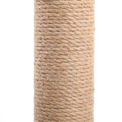 Cat Scratching Post 89 Cm Vertical Cat Tree For Pet Cats Climbing Frame With Soft Plush Carpet-Covered Base And Sisal Pole For Pet Cats