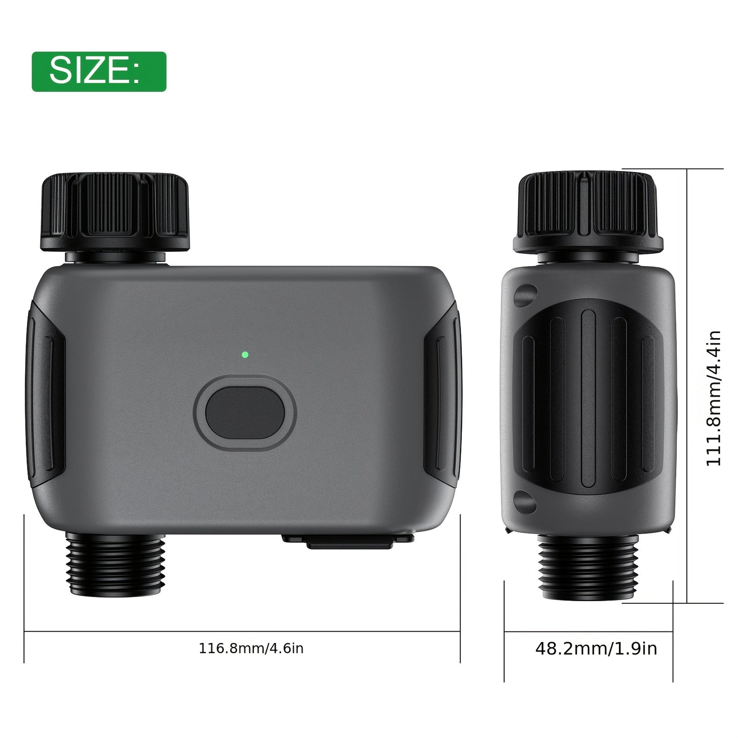 INSOMA Smart Wifi Watering Timer, with APP Control, Rain Delay, IP55, Sprinkler Timer for Lawn, Garden, Greenhouse, 3/4" Faucet