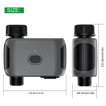 INSOMA Smart Wifi Watering Timer, with APP Control, Rain Delay, IP55, Sprinkler Timer for Lawn, Garden, Greenhouse, 3/4" Faucet