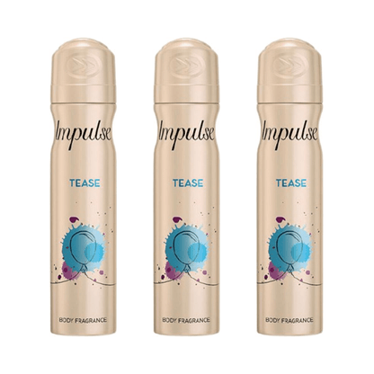 Pack of - 3 Impulse Tease Body Spray 75ml